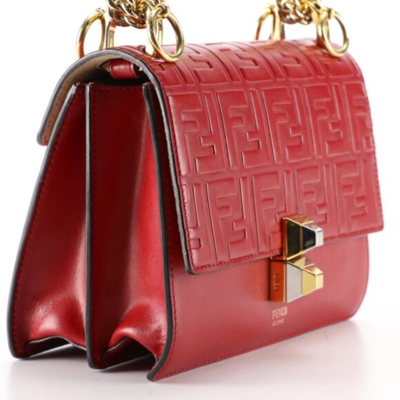 Fendi Kan I Leather Handbag Certified Authentic - Picture 2 of 10